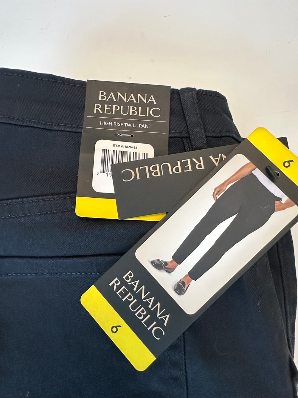 Banana Republic Women's High-Rise Twill Pants - Deep Navy